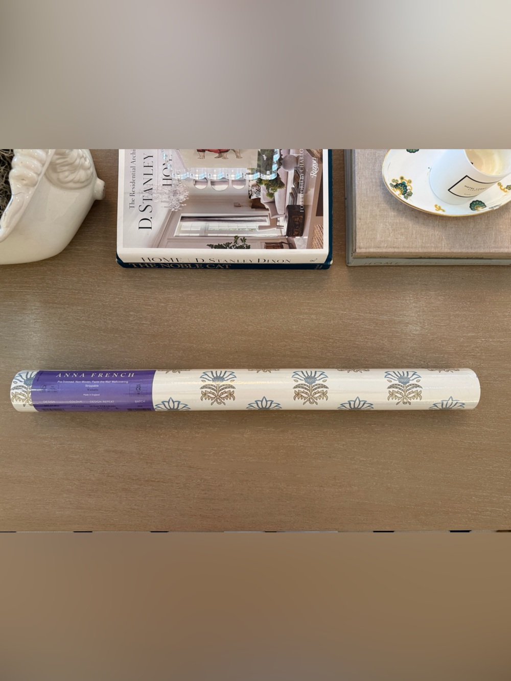 Anna French Thibaut Milford Spa Blue Wallpaper – 1 Double Roll – Batch 904